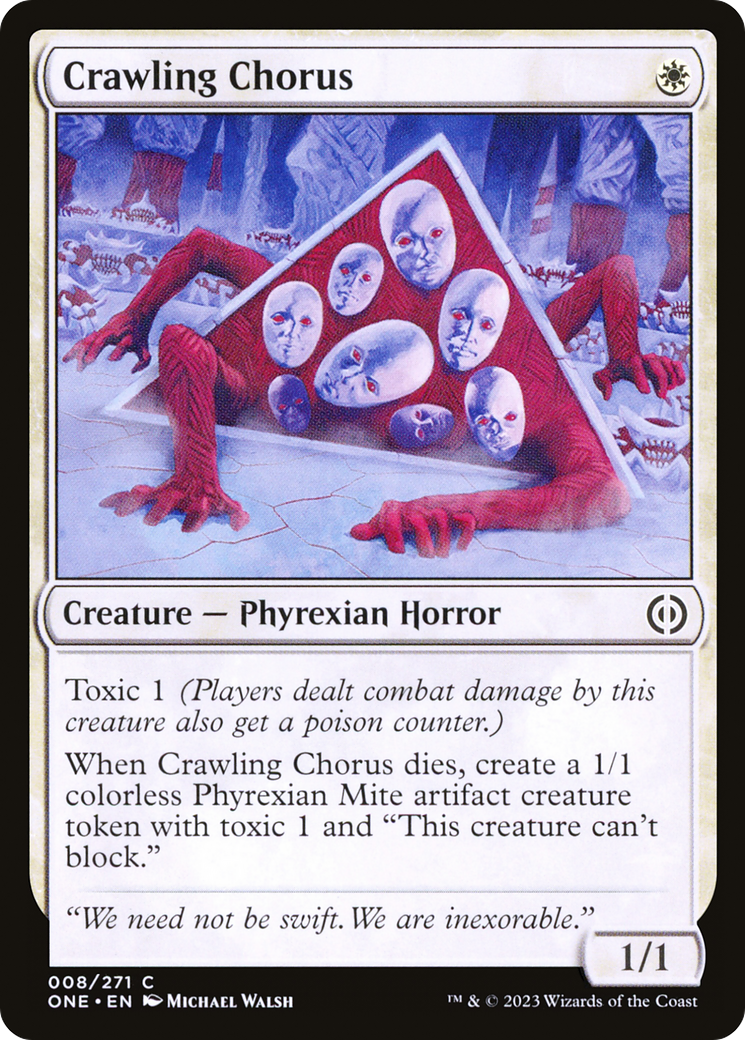 Crawling Chorus (008) Foil - Phyrexia: All Will Be One