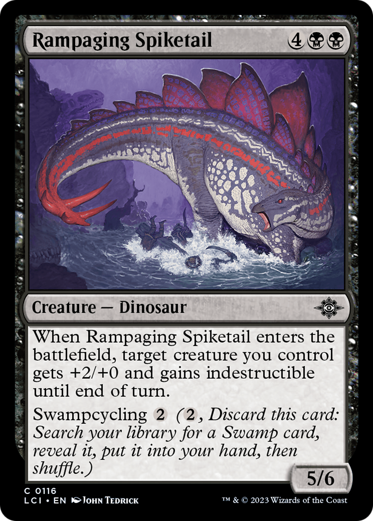 Rampaging Spiketail (116) Foil - The Lost Caverns of Ixalan