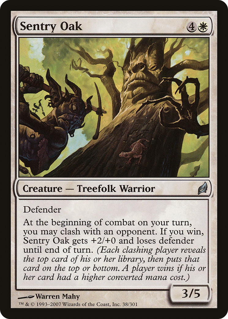 Sentry Oak (038) Foil - Lorwyn