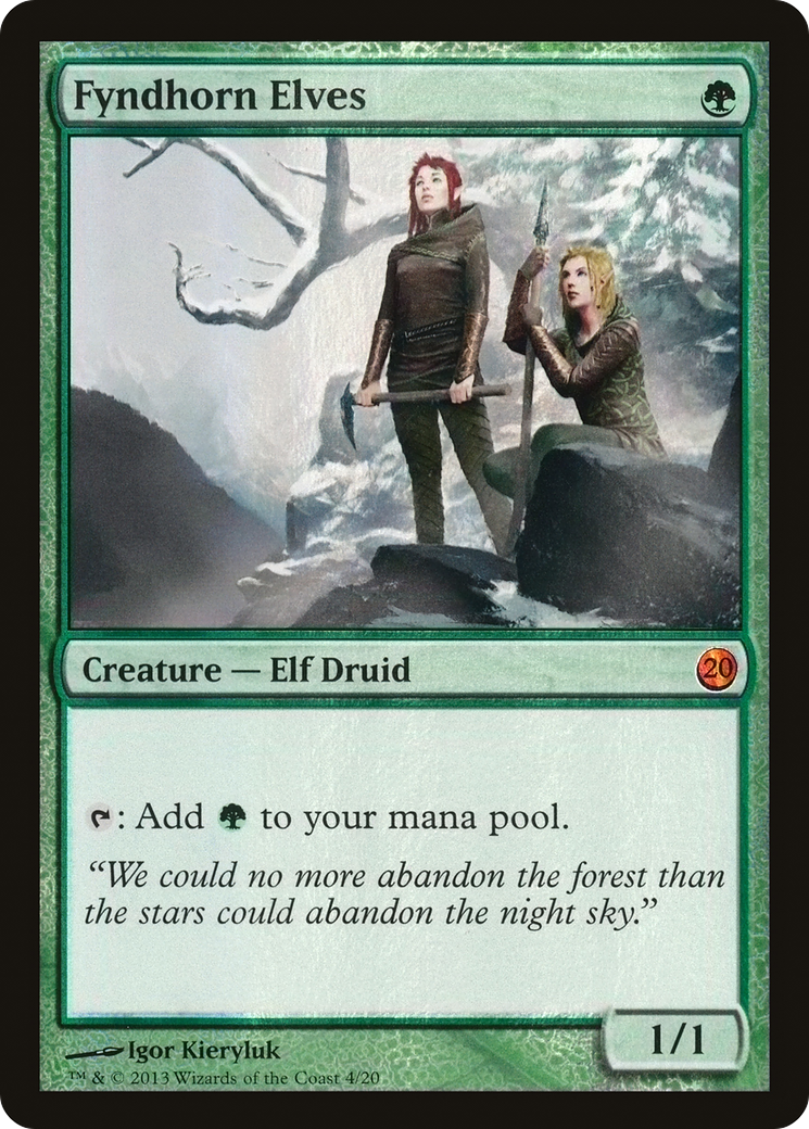 Fyndhorn Elves (004) Foil - From the Vault: Twenty