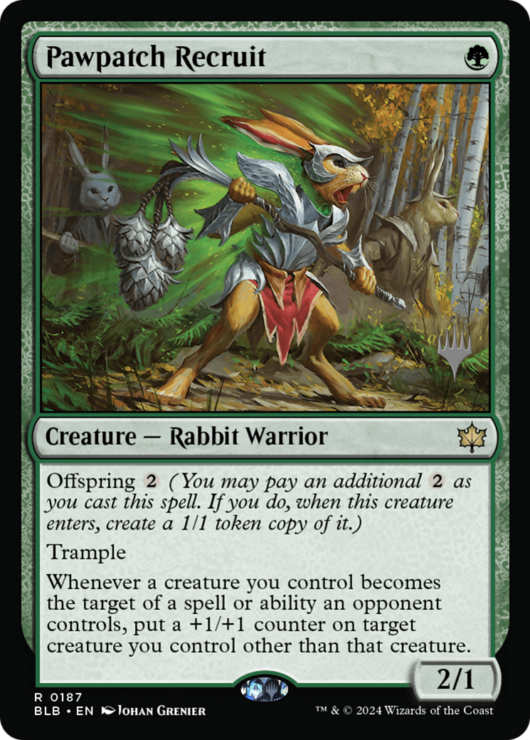 Pawpatch Recruit (187) - Bloomburrow Promos