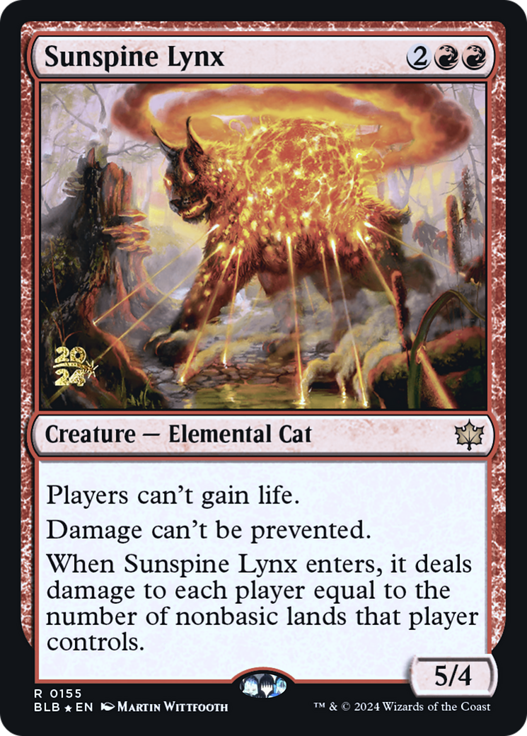 Sunspine Lynx (155) Foil - Bloomburrow Promos