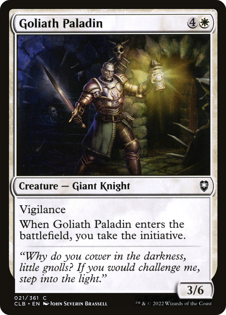 Goliath Paladin (021) Foil - Commander Legends: Battle for Baldur's Gate
