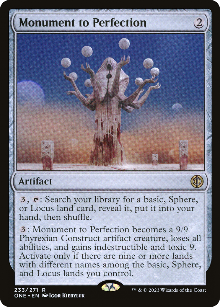 Monument to Perfection (233) Foil - Phyrexia: All Will Be One