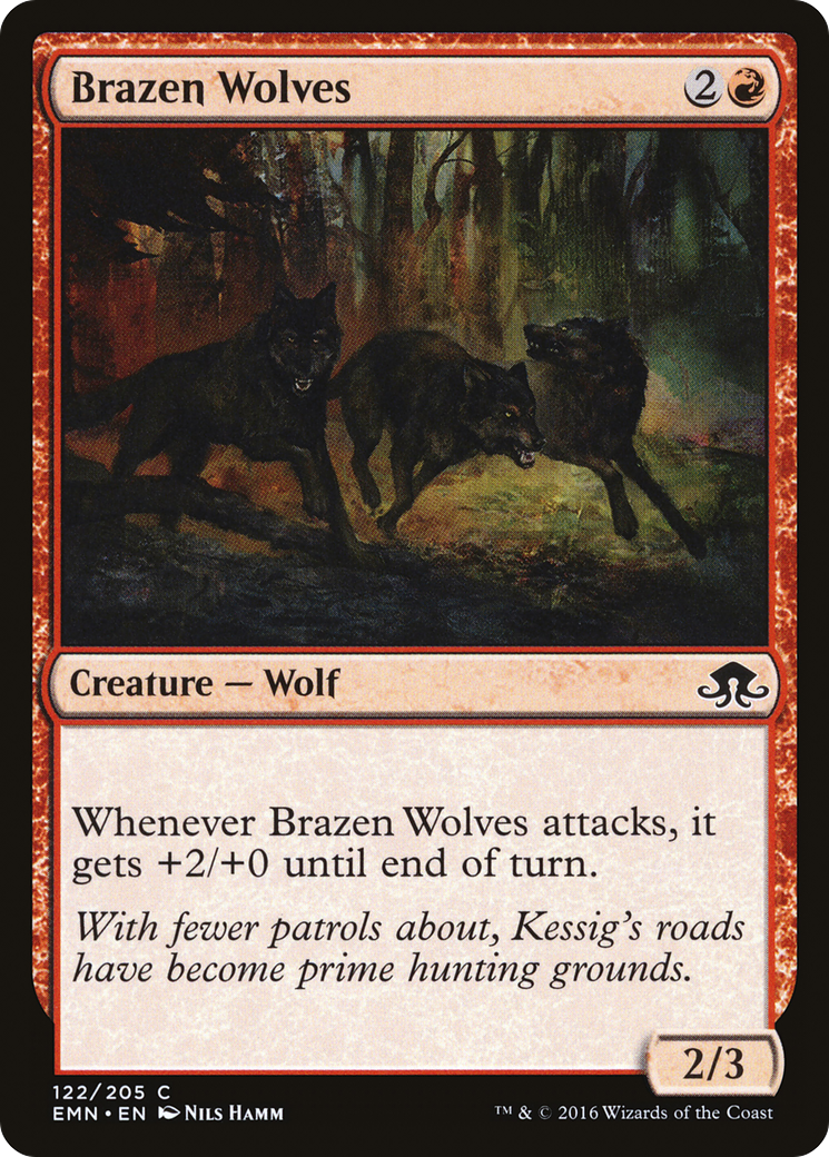 Brazen Wolves (122) Foil - Eldritch Moon