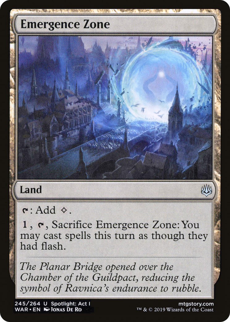 Emergence Zone (245) Foil - War of the Spark