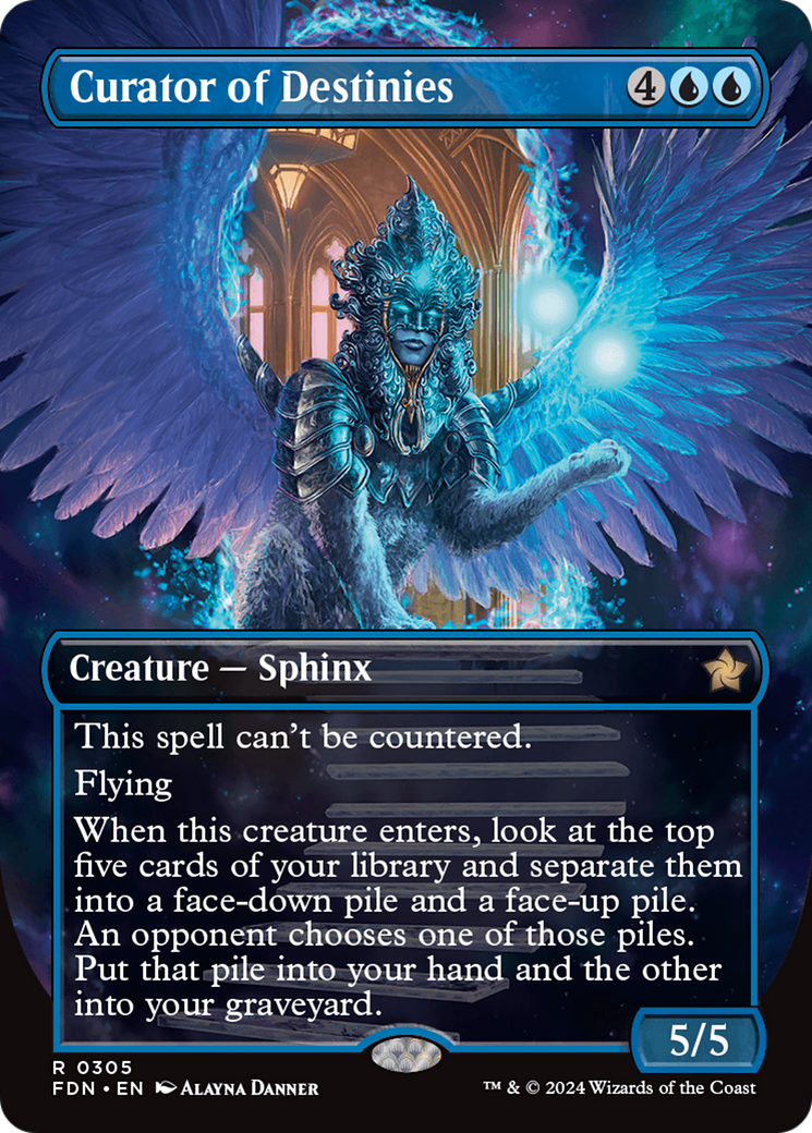 Curator of Destinies (Borderless) (305) Foil - Foundations