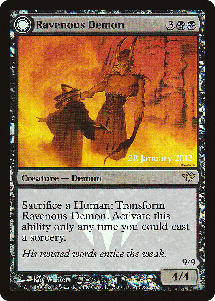 Ravenous Demon // Archdemon of Greed (71★) Foil - Dark Ascension Promos