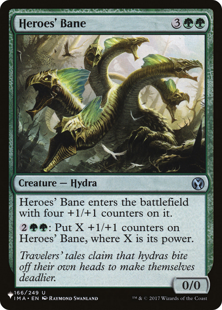 Heroes' Bane (IMA-166) - The List