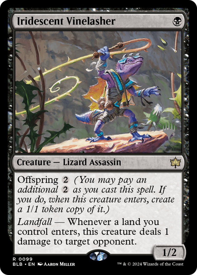 Iridescent Vinelasher (099) Foil - Bloomburrow Promos