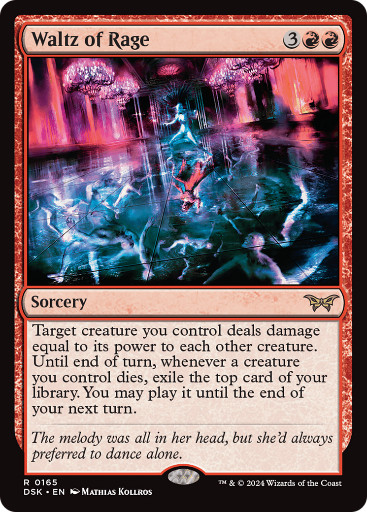 Waltz of Rage (165) Foil - Duskmourn: House of Horror