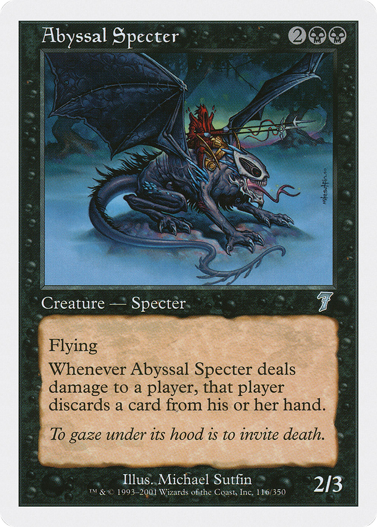 Abyssal Specter (116) - Seventh Edition
