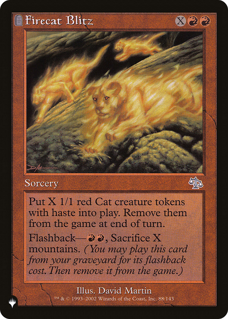 Firecat Blitz (Retro) (JUD-88) - The List