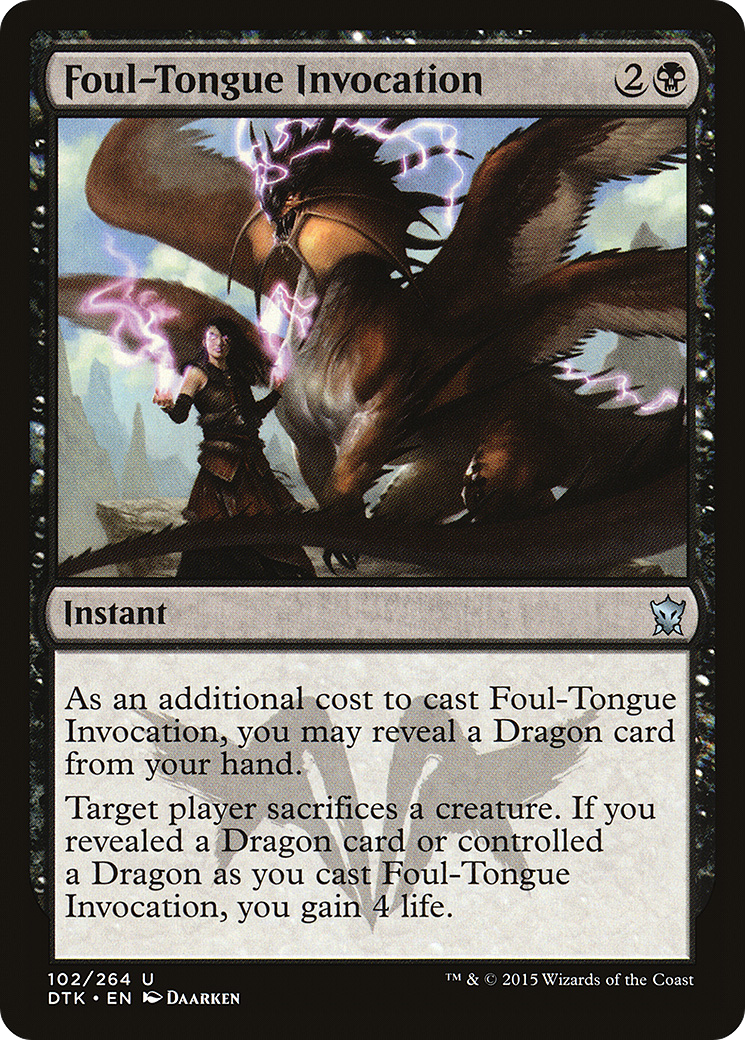 Foul-Tongue Invocation (102) Foil - Dragons of Tarkir