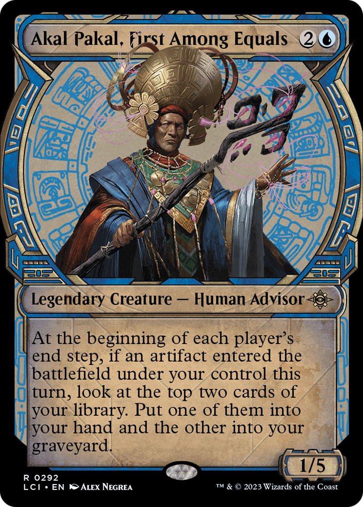 Akal Pakal, First Among Equals (Showcase) (292) Foil - The Lost Caverns of Ixalan