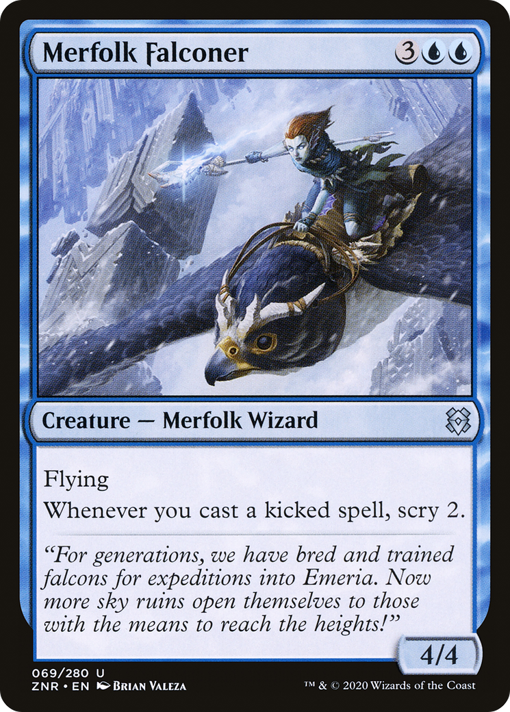 Merfolk Falconer (069) Foil - Zendikar Rising