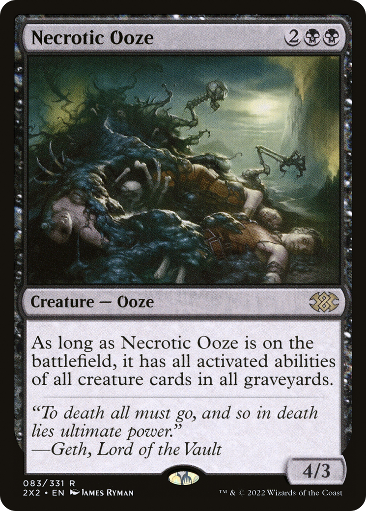 Necrotic Ooze (083) Foil - Double Masters 2022