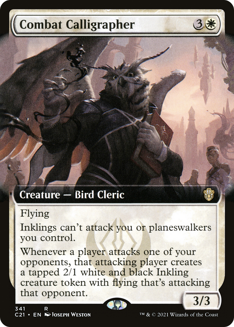 Combat Calligrapher (Extended Art) (341) - Commander 2021