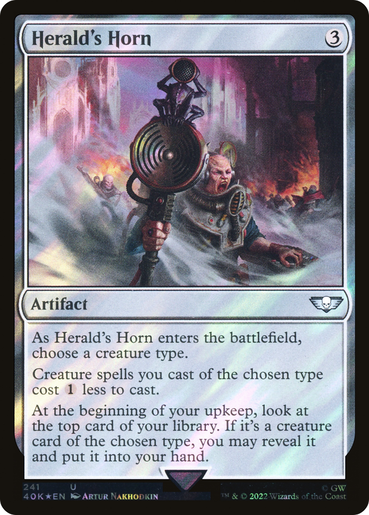 Herald's Horn (241) Surge Foil - Warhammer 40,000 Commander