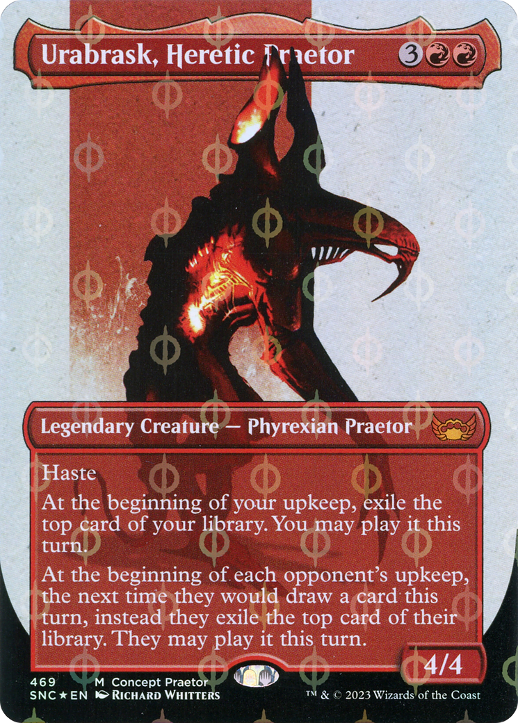 Urabrask, Heretic Praetor (Concept Praetor) (Step-And-Compleat Foil) (469) Foil - Streets of New Capenna