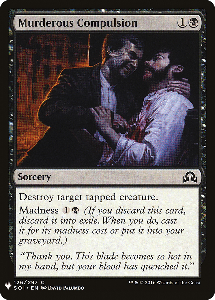 Murderous Compulsion (SOI-126) - The List