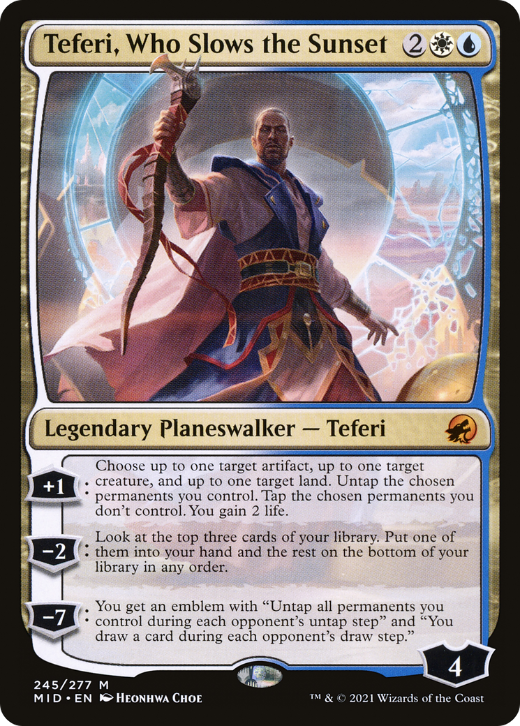 Teferi, Who Slows the Sunset (245) - Innistrad: Midnight Hunt