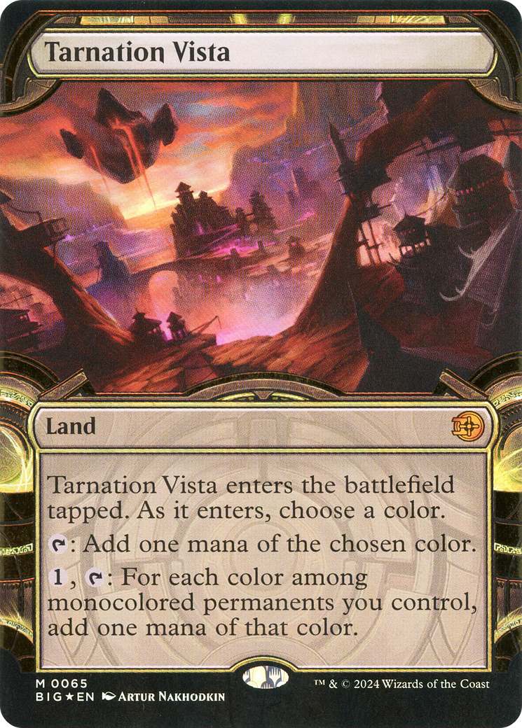 Tarnation Vista (Showcase) (Raised Foil) (Showcase) (065) Foil - The Big Score