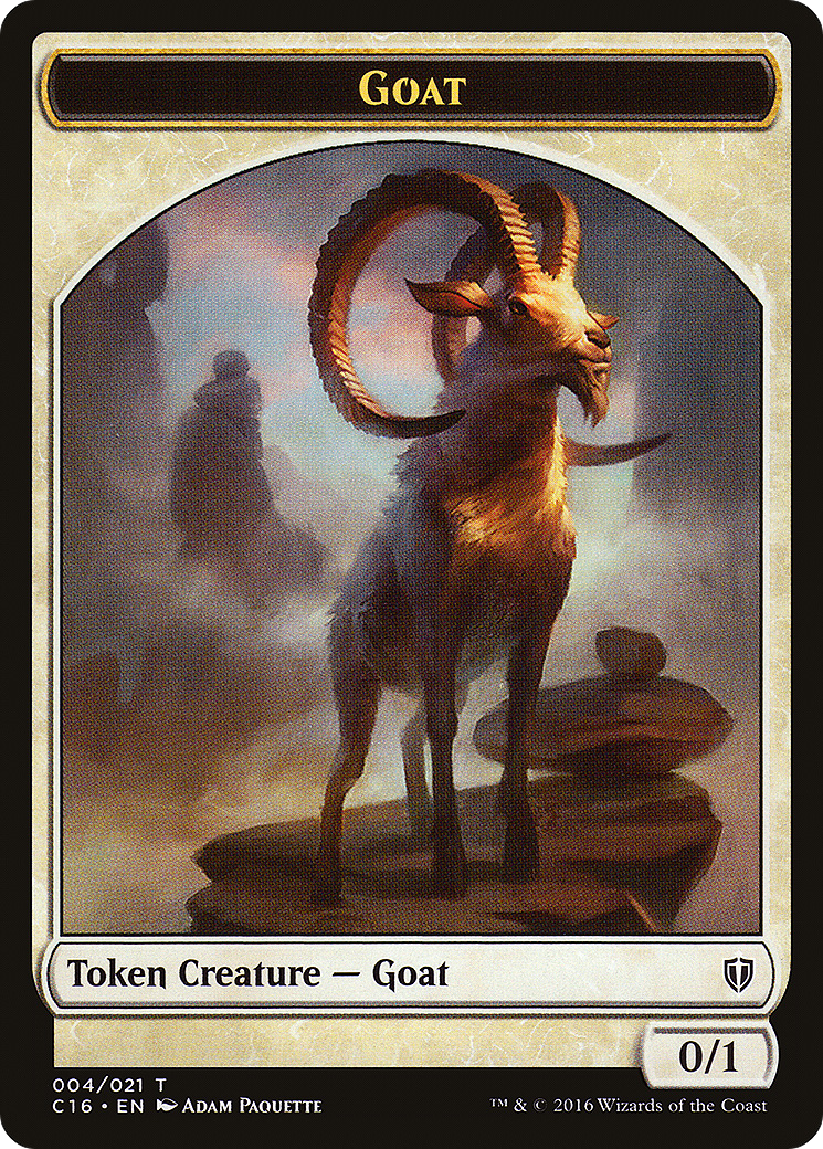 Goat // Thopter Double-Sided Token (4 // 9) - Commander 2016 Tokens