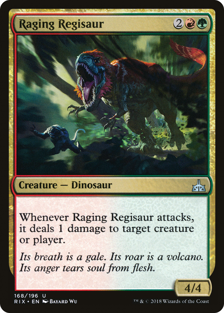 Raging Regisaur (168) Foil - Rivals of Ixalan