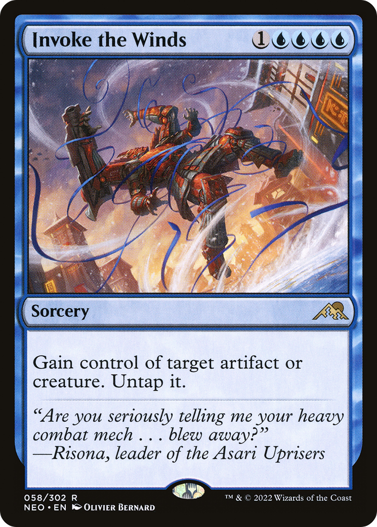 Invoke the Winds (058) - Kamigawa: Neon Dynasty