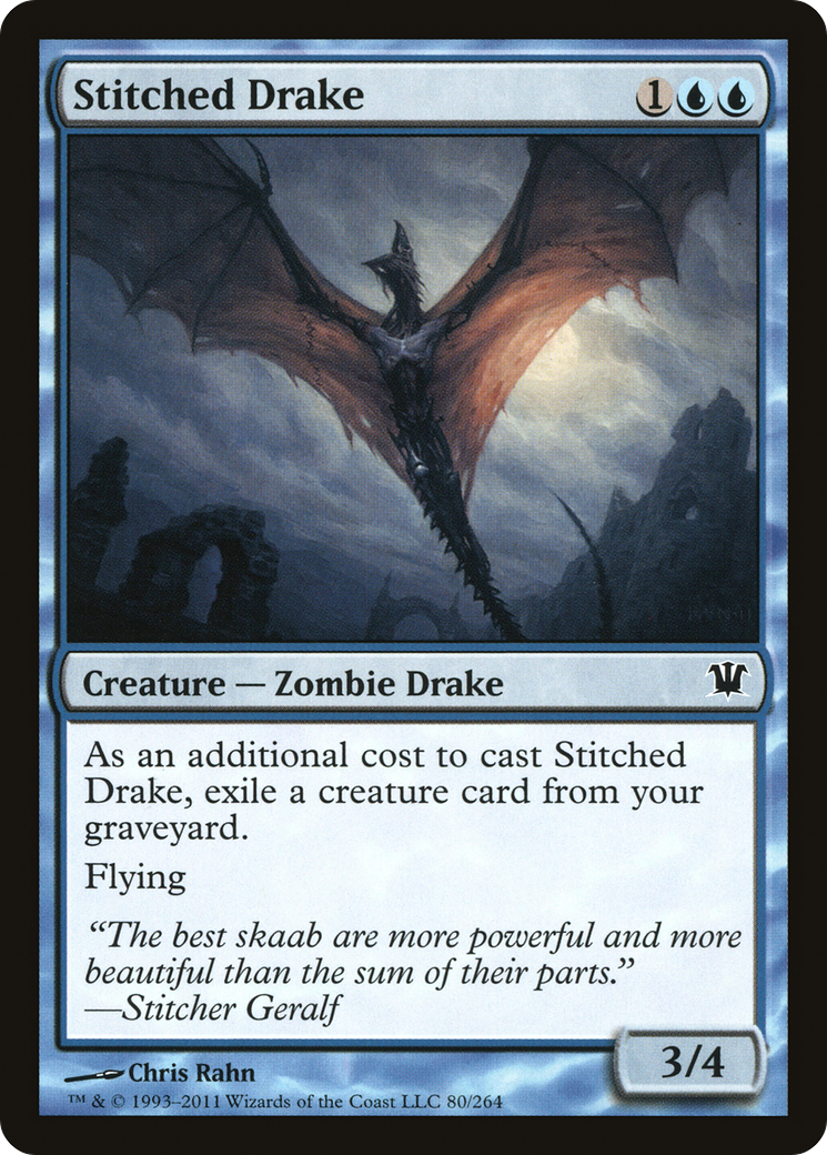 Stitched Drake (080) Foil - Innistrad