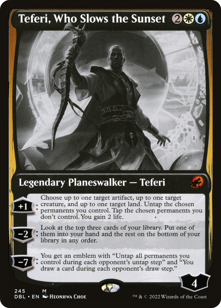 Teferi, Who Slows the Sunset (245) Foil - Innistrad: Double Feature