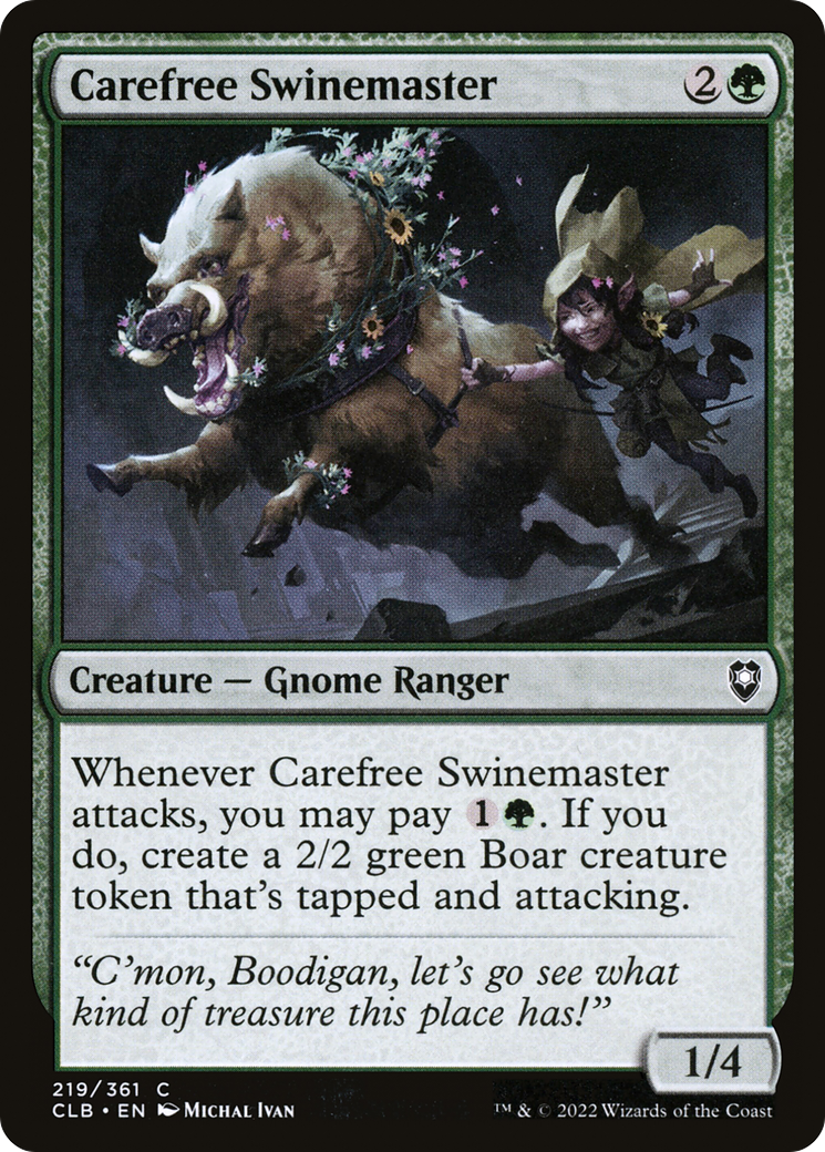Carefree Swinemaster (219) - Commander Legends: Battle for Baldur's Gate
