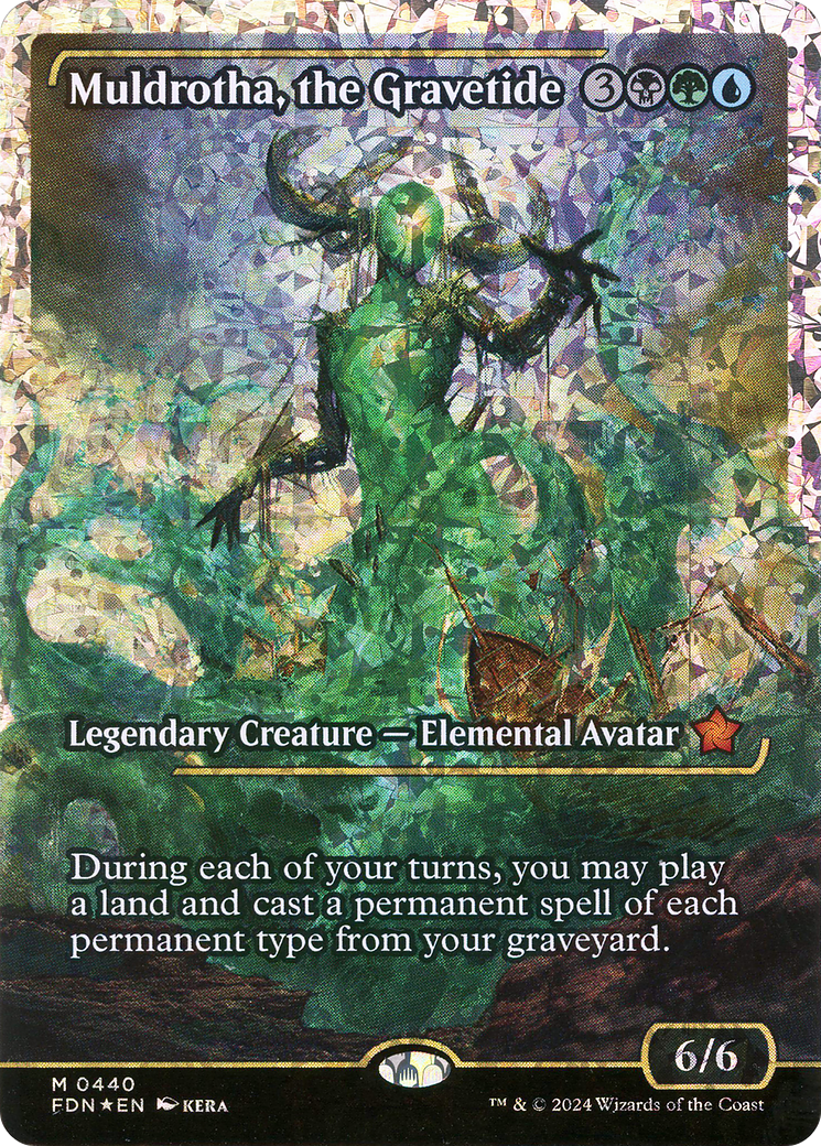 Muldrotha, the Gravetide (Showcase) (Fracture Foil) (Showcase) (440) Foil - Foundations