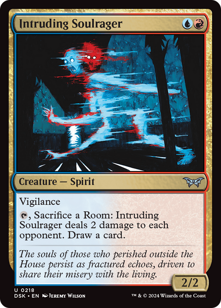 Intruding Soulrager (218) Foil - Duskmourn: House of Horror