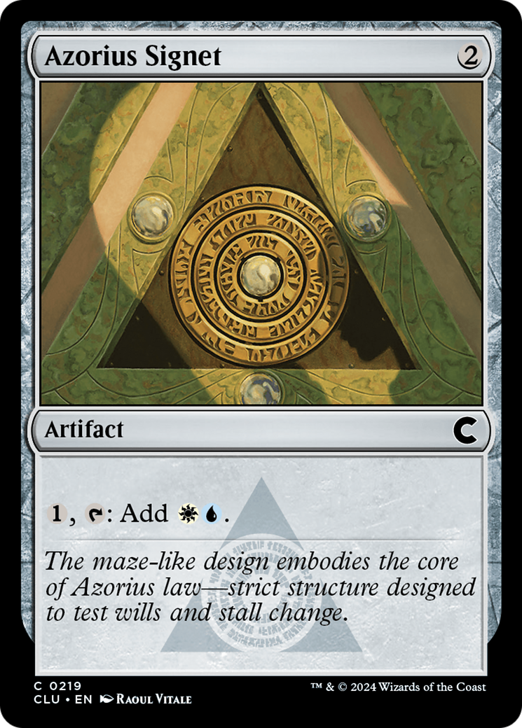 Azorius Signet (219) - Ravnica: Clue Edition