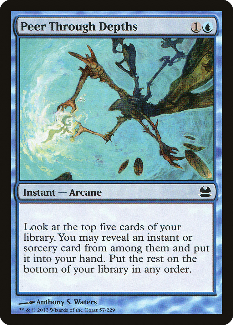 Peer Through Depths (057) Foil - Modern Masters