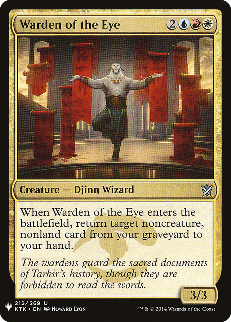 Warden of the Eye (KTK-212) - The List