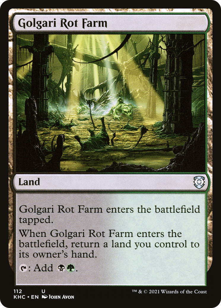 Golgari Rot Farm (112) - Kaldheim Commander