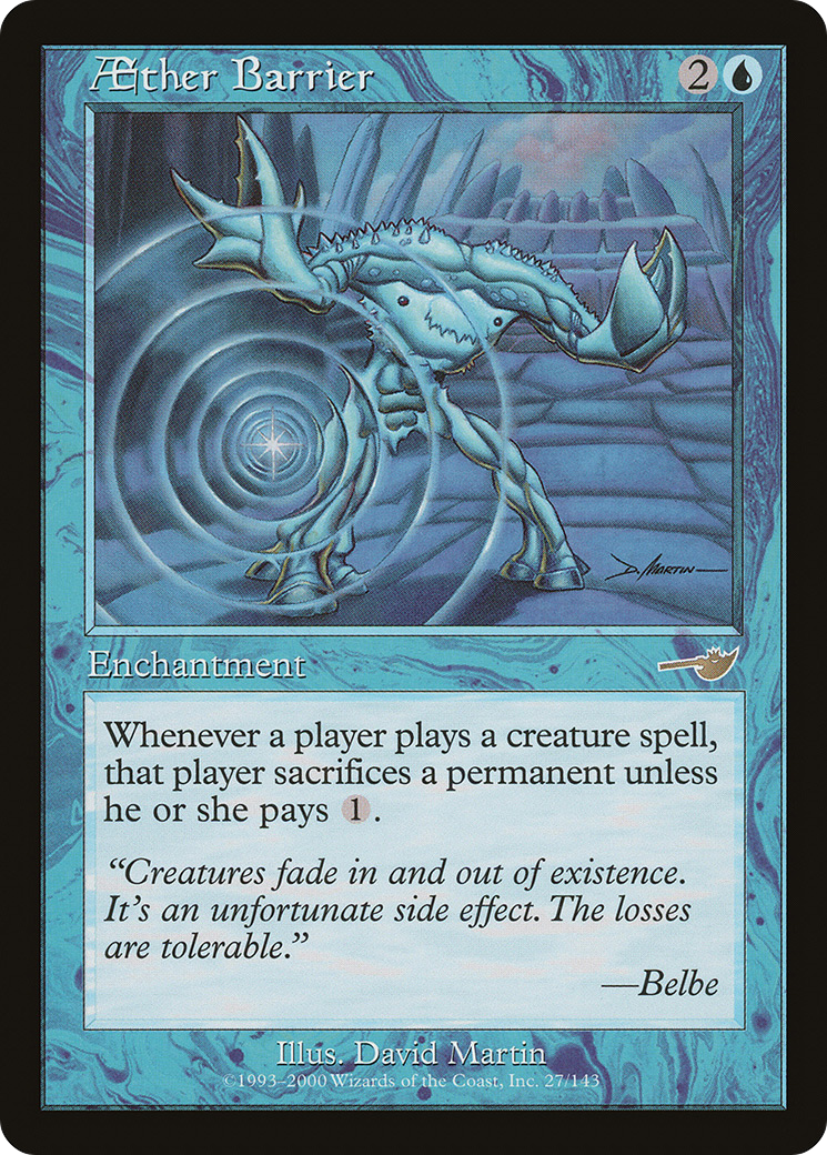 Aether Barrier (027) Foil - Nemesis
