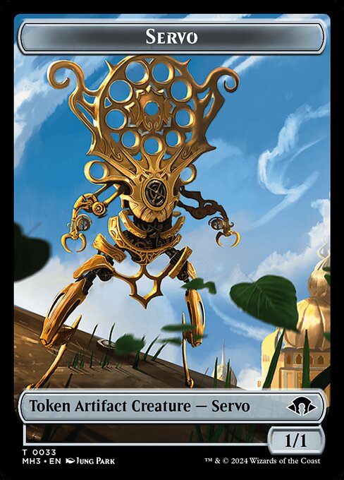Aetherborn // Servo (9/33) Ripple Foil - Commander: Modern Horizons 3 Tokens