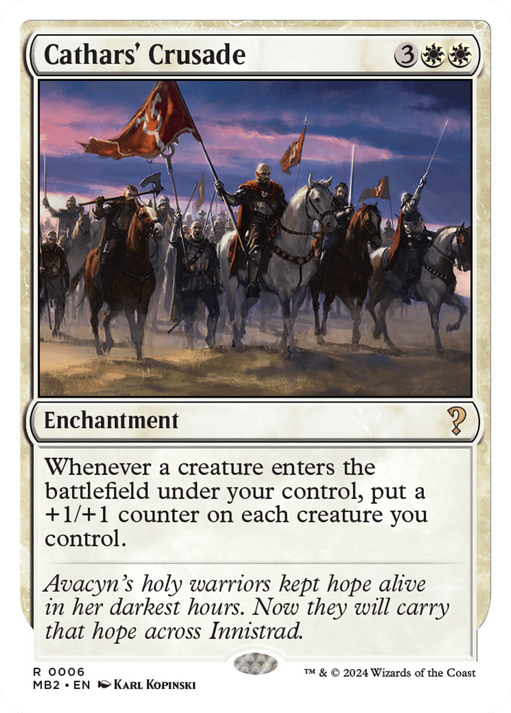 Cathars' Crusade (White Border) (006) - Mystery Booster 2