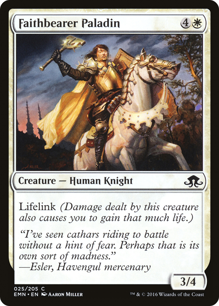 Faithbearer Paladin (025) Foil - Eldritch Moon