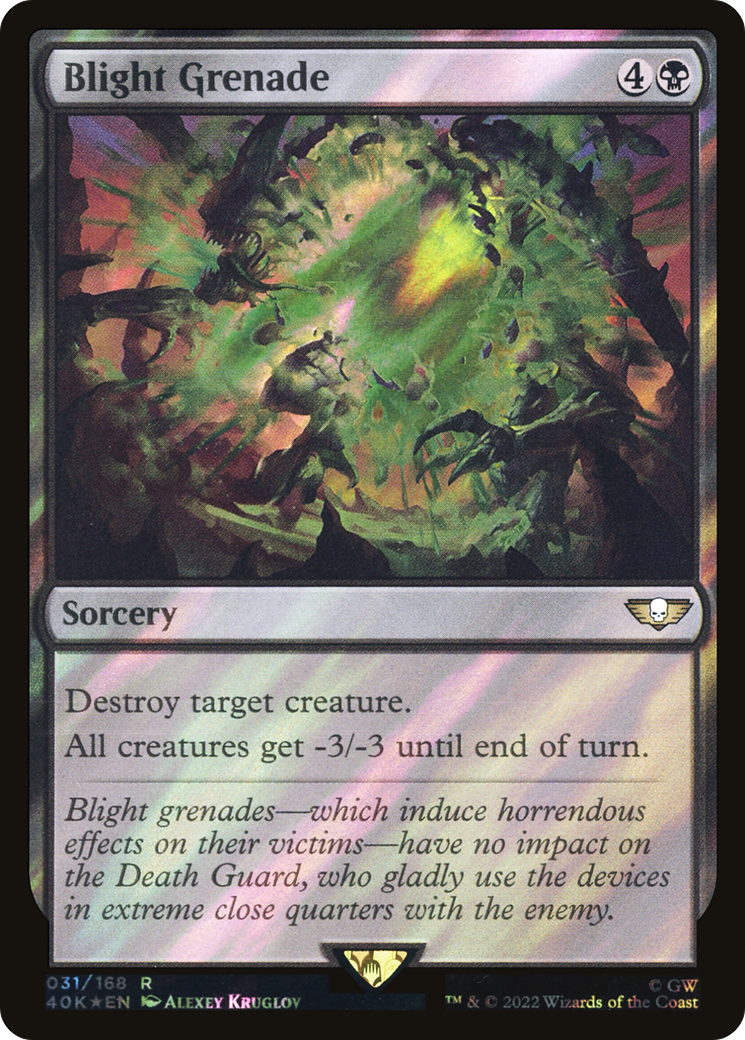 Blight Grenade (031) Surge Foil - Warhammer 40,000 Commander