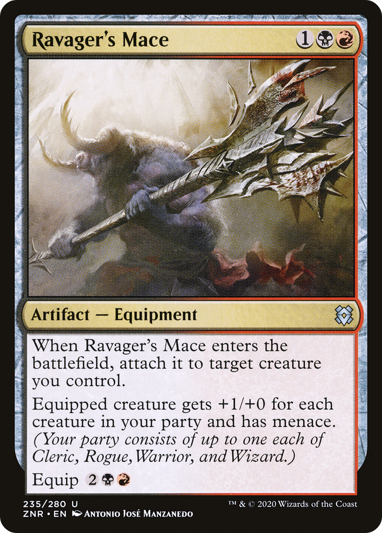 Ravager's Mace (235) Foil - Zendikar Rising