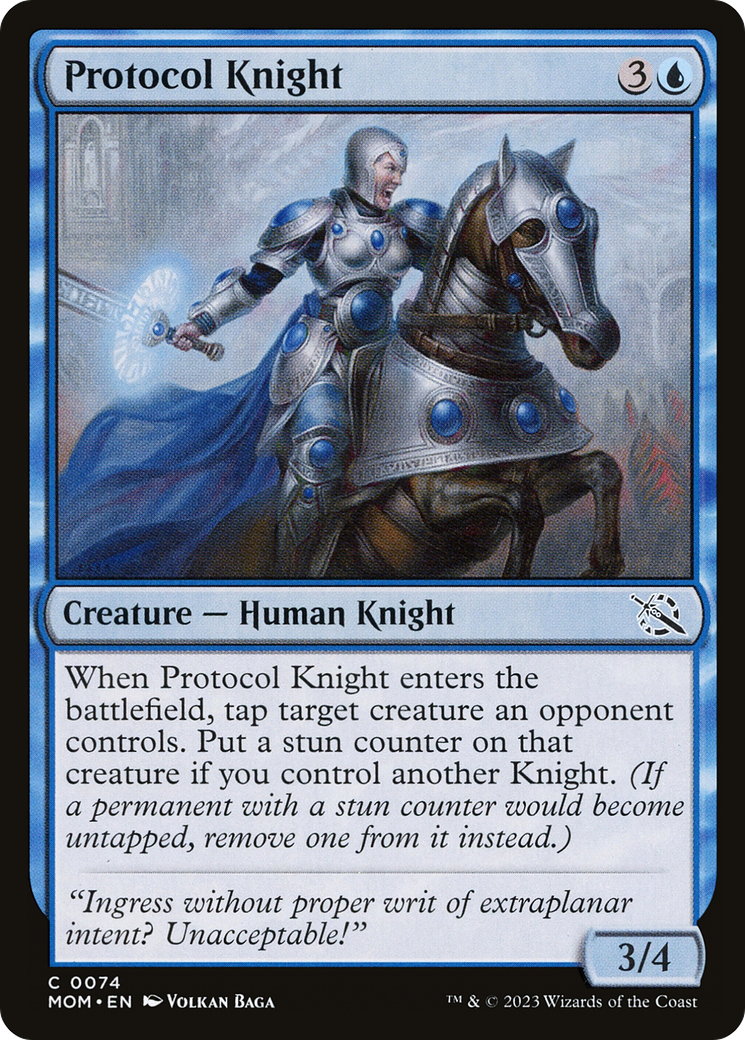 Protocol Knight (074) Foil - March of the Machine