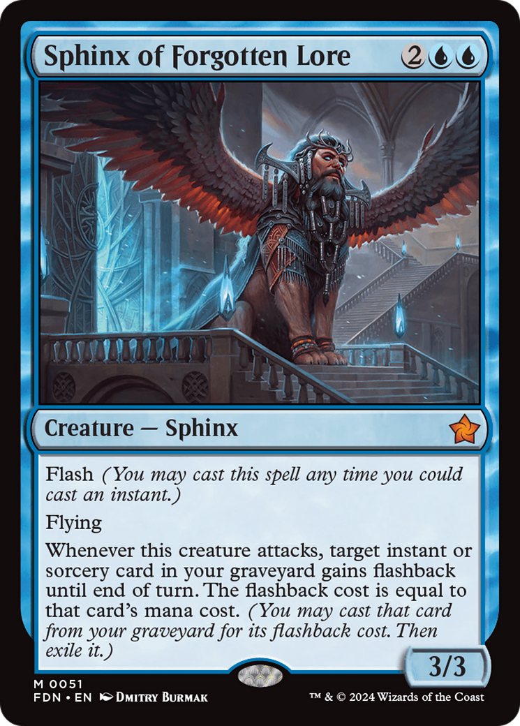 Sphinx of Forgotten Lore (051) Foil - Foundations