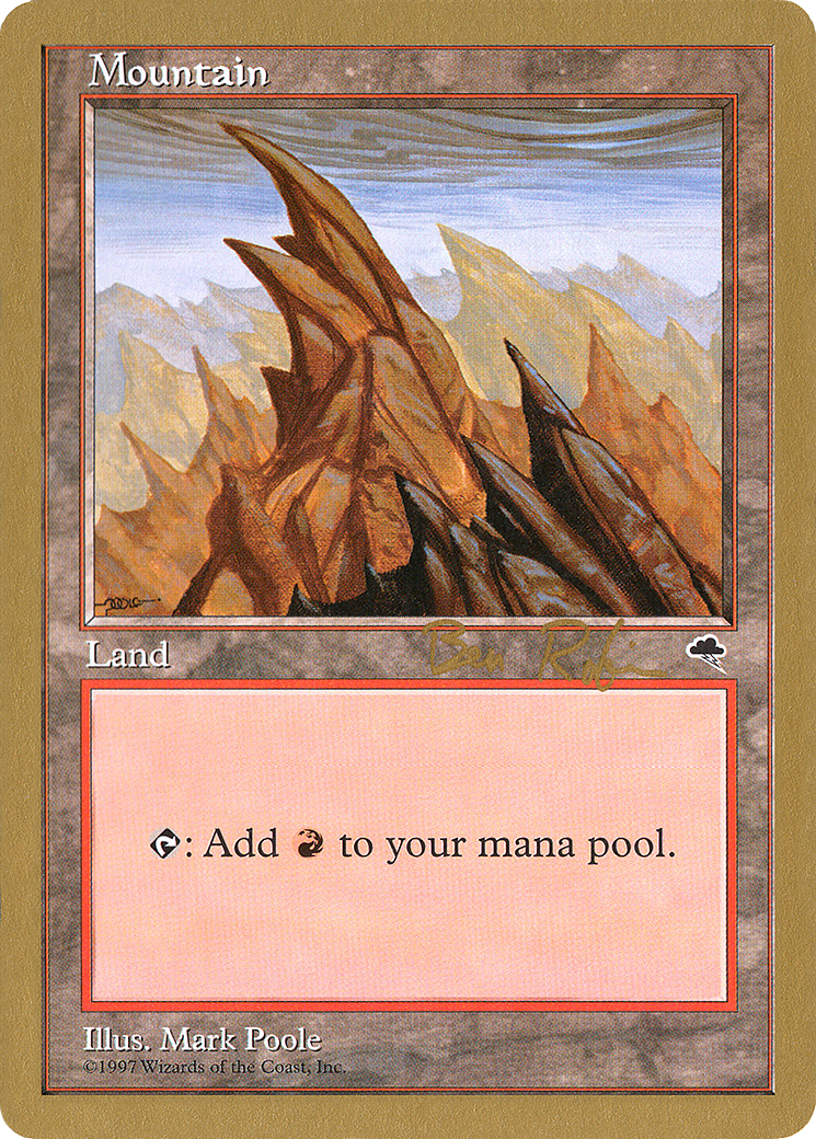 Mountain (Left) - 1998 Ben Rubin (TMP) (Retro) - World Championship Decks 1998