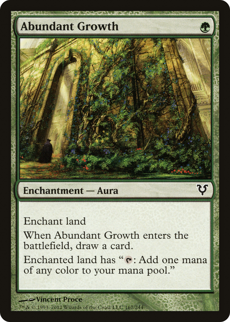 Abundant Growth (167) Foil - Avacyn Restored