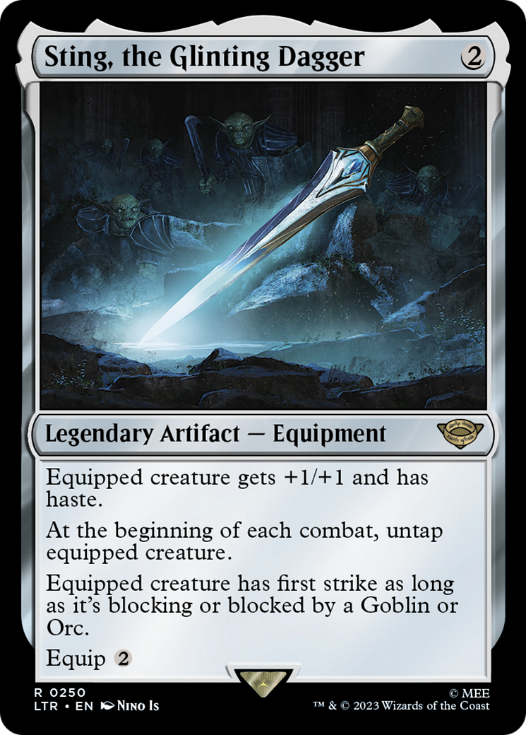 Sting, the Glinting Dagger (250) Foil - The Lord of the Rings: Tales of Middle-earth